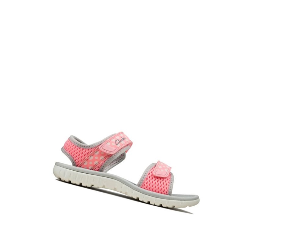 Fille Sandales Casual Clarks Surfing Tide Rose - france GIO-02770802