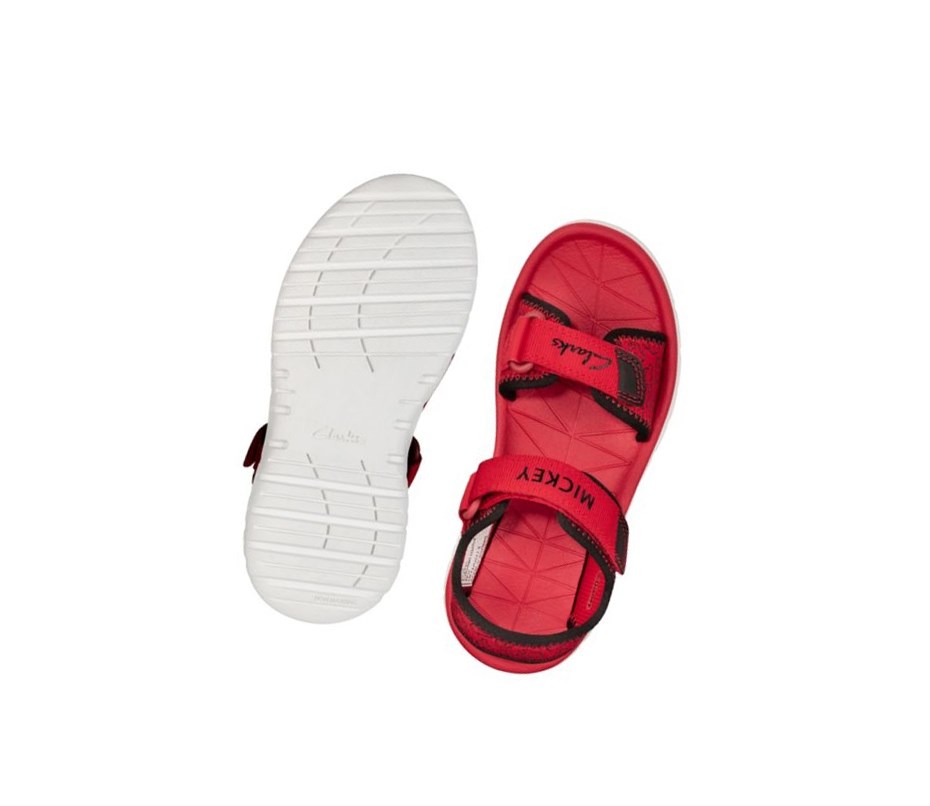 Fille Sandales Casual Clarks Surfing Glove Rouge - france PFL-97664908