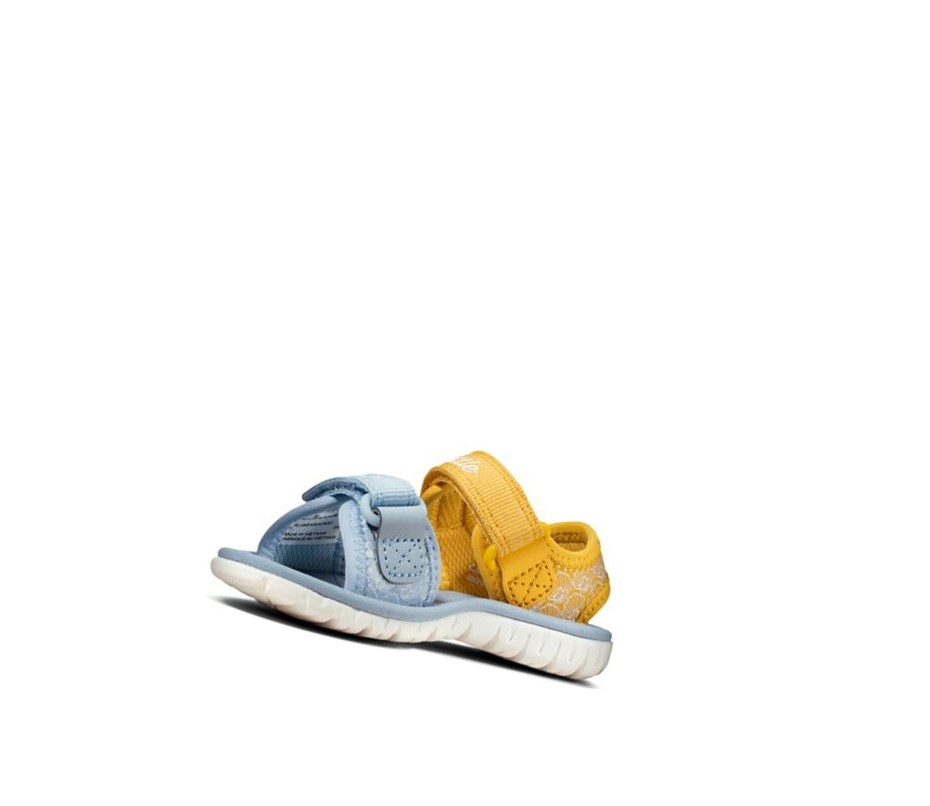 Fille Sandales Casual Clarks Surfing Sea Jaune - france OKV-02820645