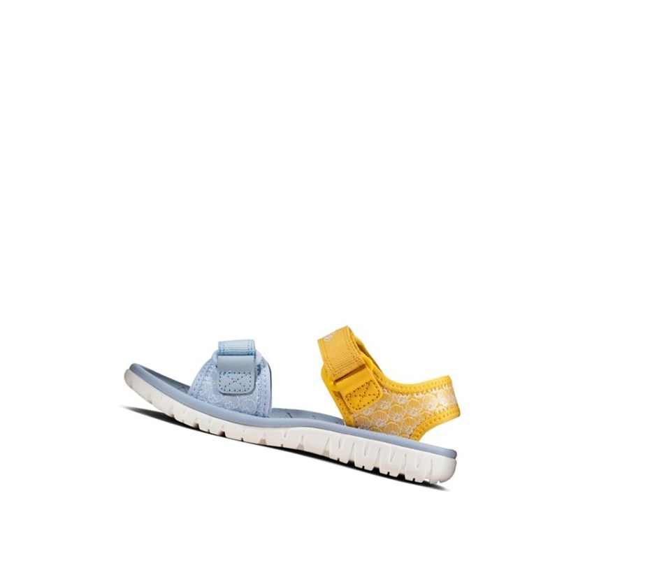 Fille Sandales Casual Clarks Surfing Sea Jaune - france KYU-52291714