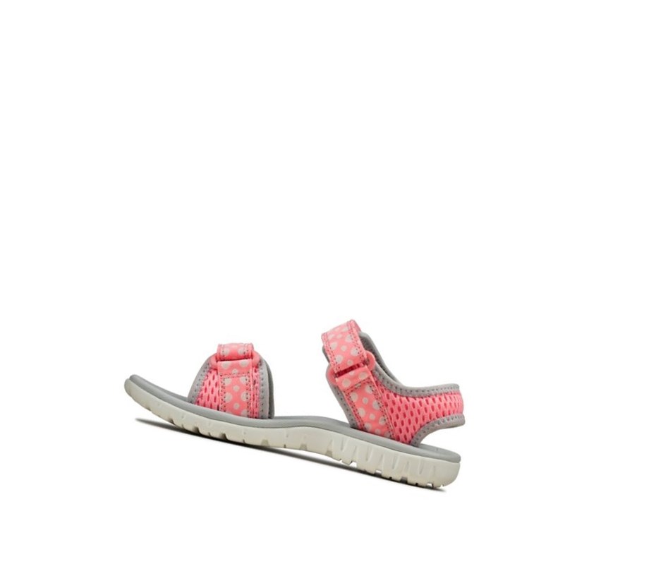 Fille Sandales Casual Clarks Surfing Tide Rose - france GIO-02770802