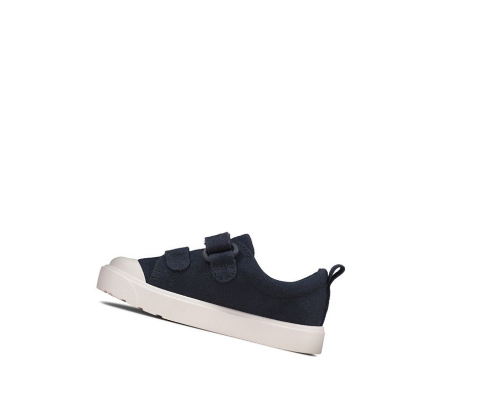 Fille Chaussures Casual Clarks City Bright Bleu Marine - france WSR-70822928