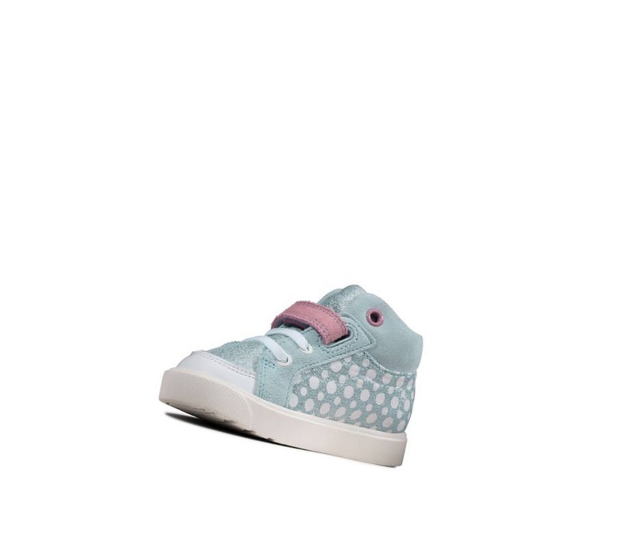 Fille Chaussures Casual Clarks City Pop Bleu Clair - france TEY-72916359