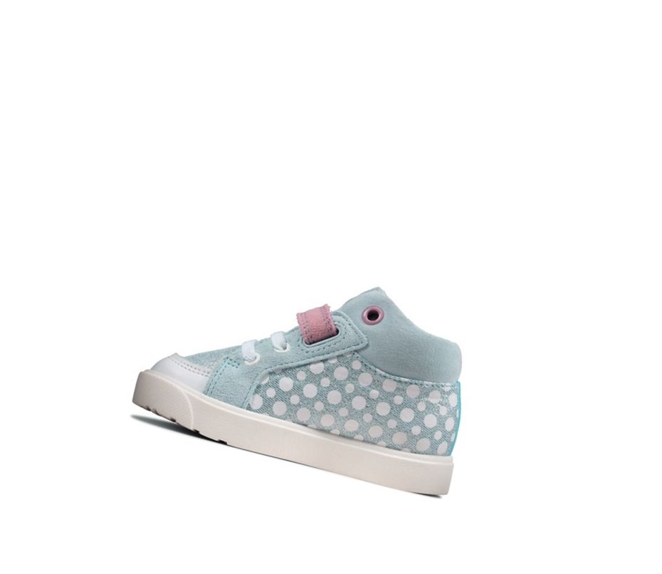 Fille Chaussures Casual Clarks City Pop Bleu Clair - france TEY-72916359