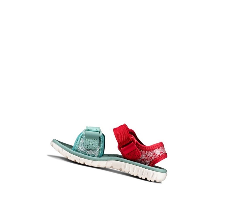 Fille Chaussures Casual Clarks Surfing Sea Rouge - france YZQ-35859108