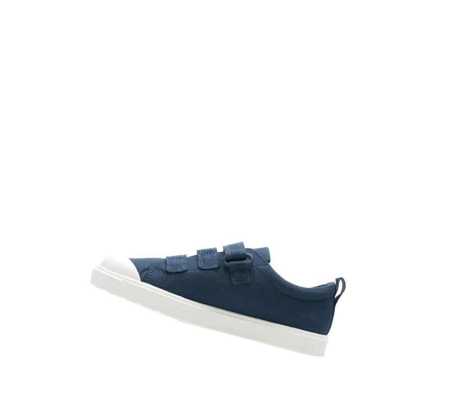 Fille Chaussures Casual Clarks City Flare Lo Bleu Marine - france VJB-49737541