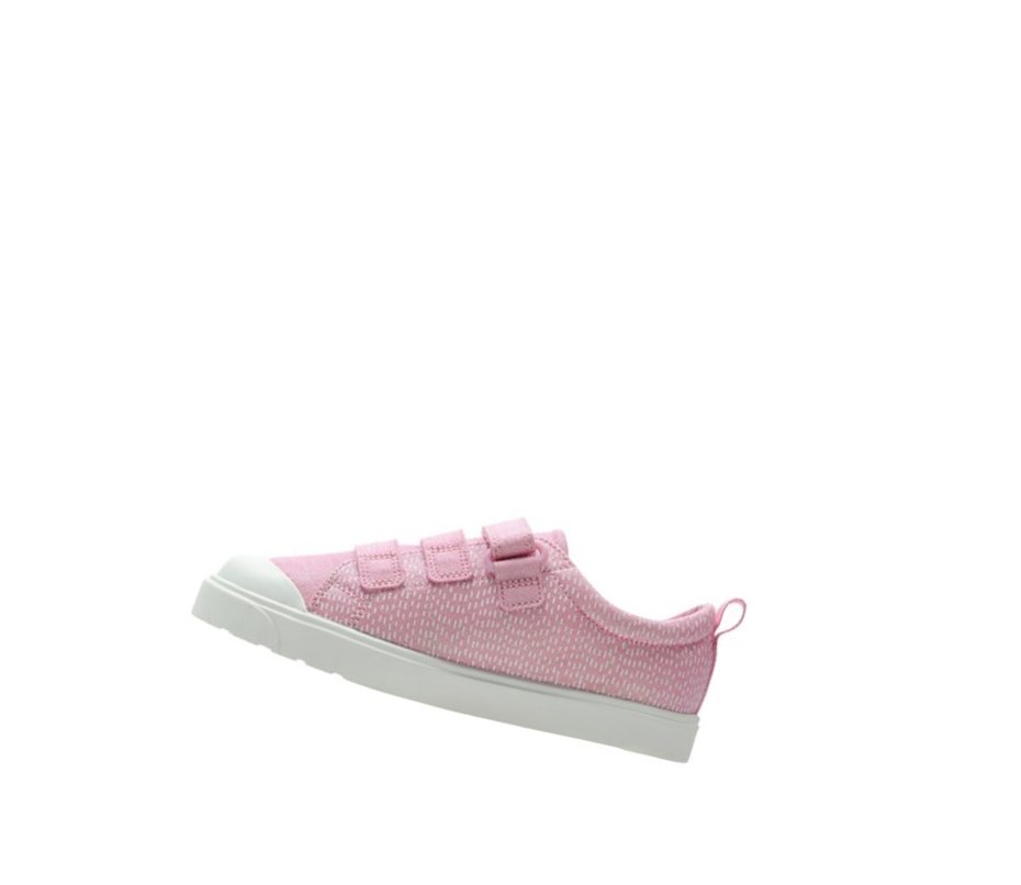 Fille Chaussures Casual Clarks City Flare Lo Rose - france UVI-08657011