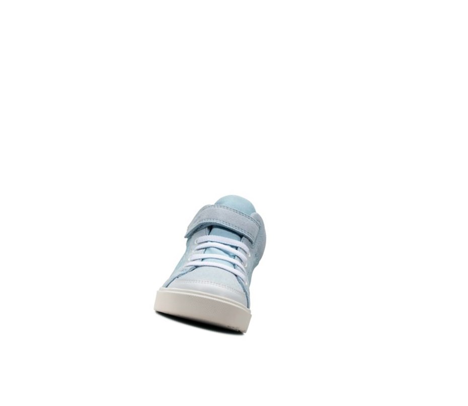 Fille Chaussures Casual Clarks City Hop Bleu Clair - france QFR-94776665