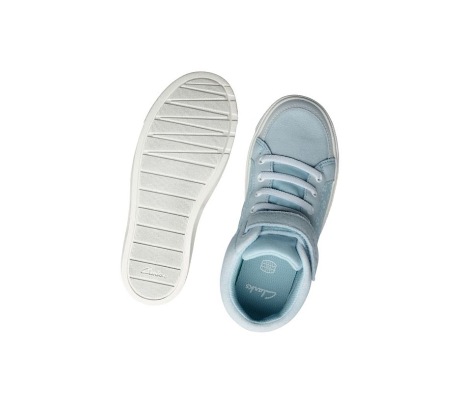 Fille Chaussures Casual Clarks City Hop Bleu Clair - france QFR-94776665