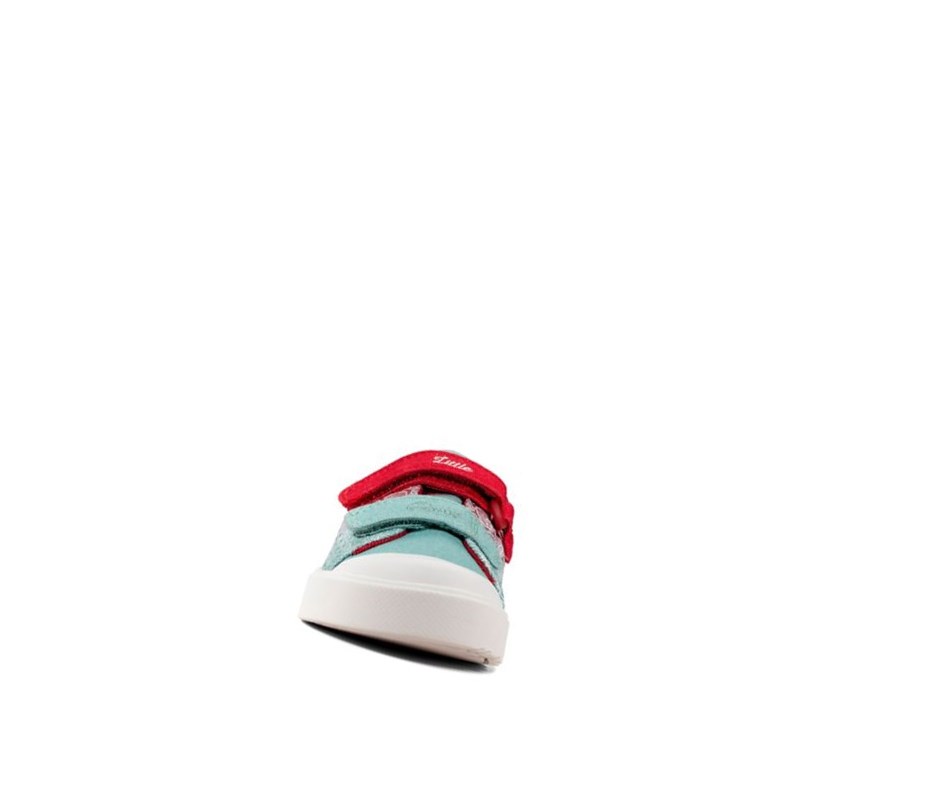 Fille Chaussures Casual Clarks City Shell Rouge - france UKK-60752907