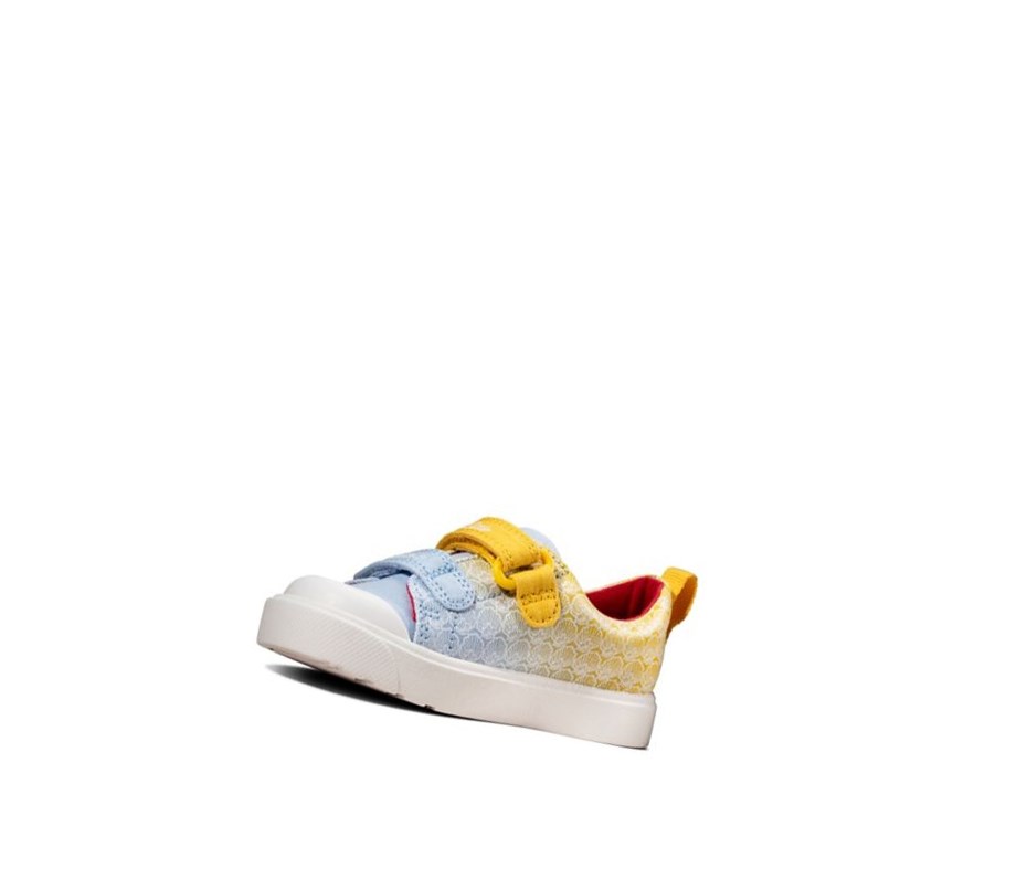 Fille Chaussures Casual Clarks City Shell Jaune - france SIA-97973975