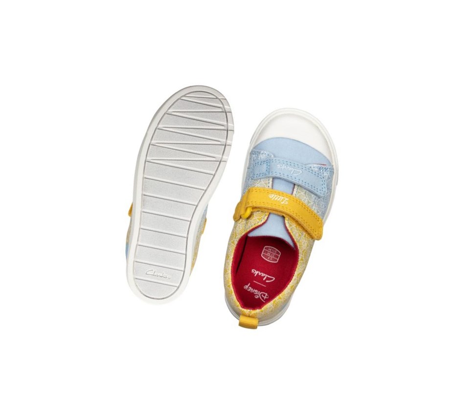 Fille Chaussures Casual Clarks City Shell Jaune - france SIA-97973975