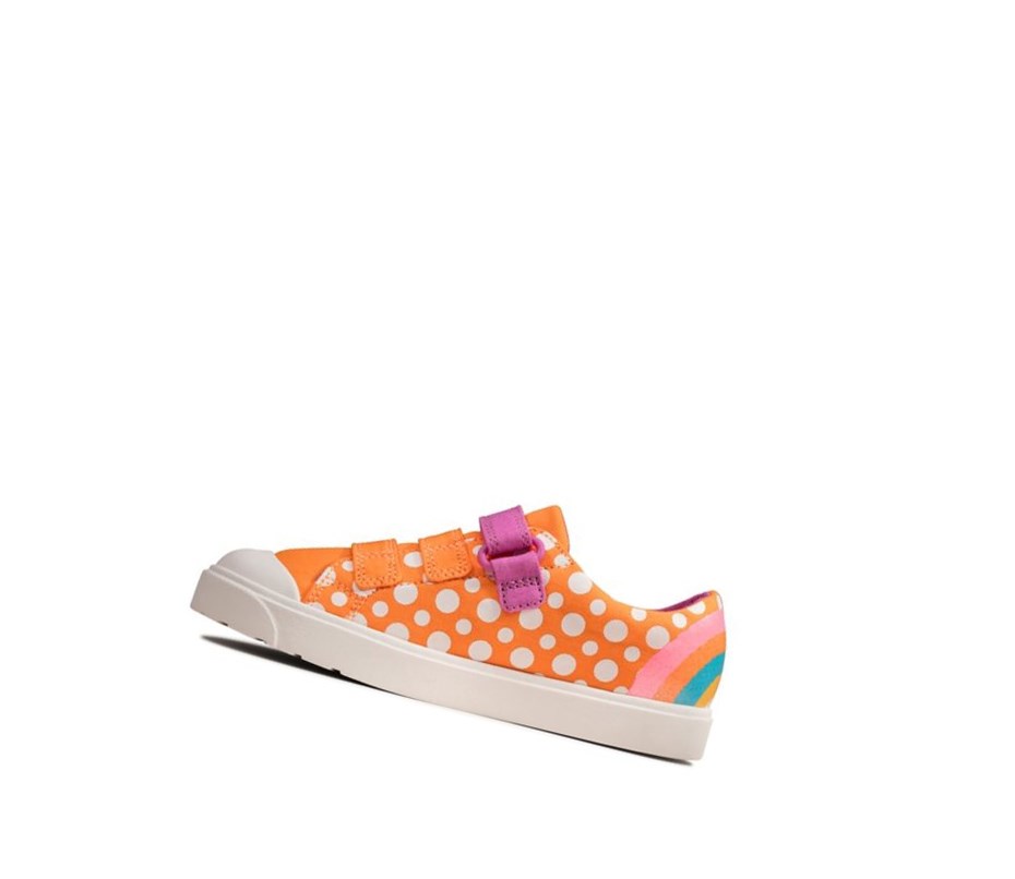 Fille Chaussures Casual Clarks City Vibe Orange - france YGB-31458358