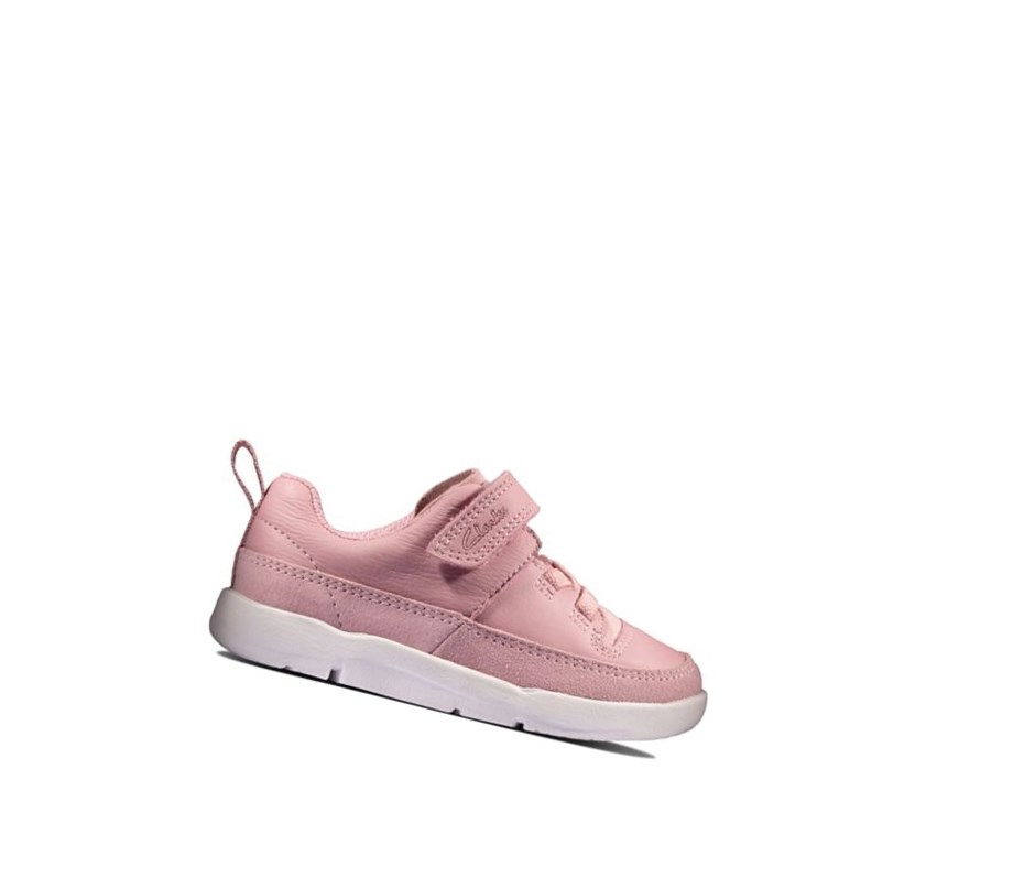 Fille Chaussures Cuir Clarks Tri Craft Cuir Rose - france IOL-87613495