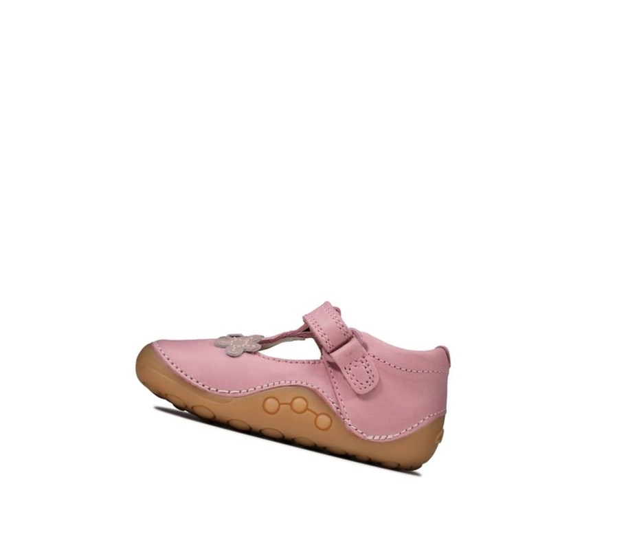 Fille Chaussures Cuir Clarks Tiny Sun Cuir Rose - france LIX-23162068