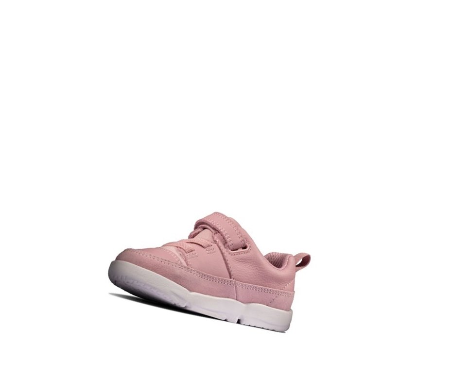 Fille Chaussures Cuir Clarks Tri Craft Cuir Rose - france IOL-87613495