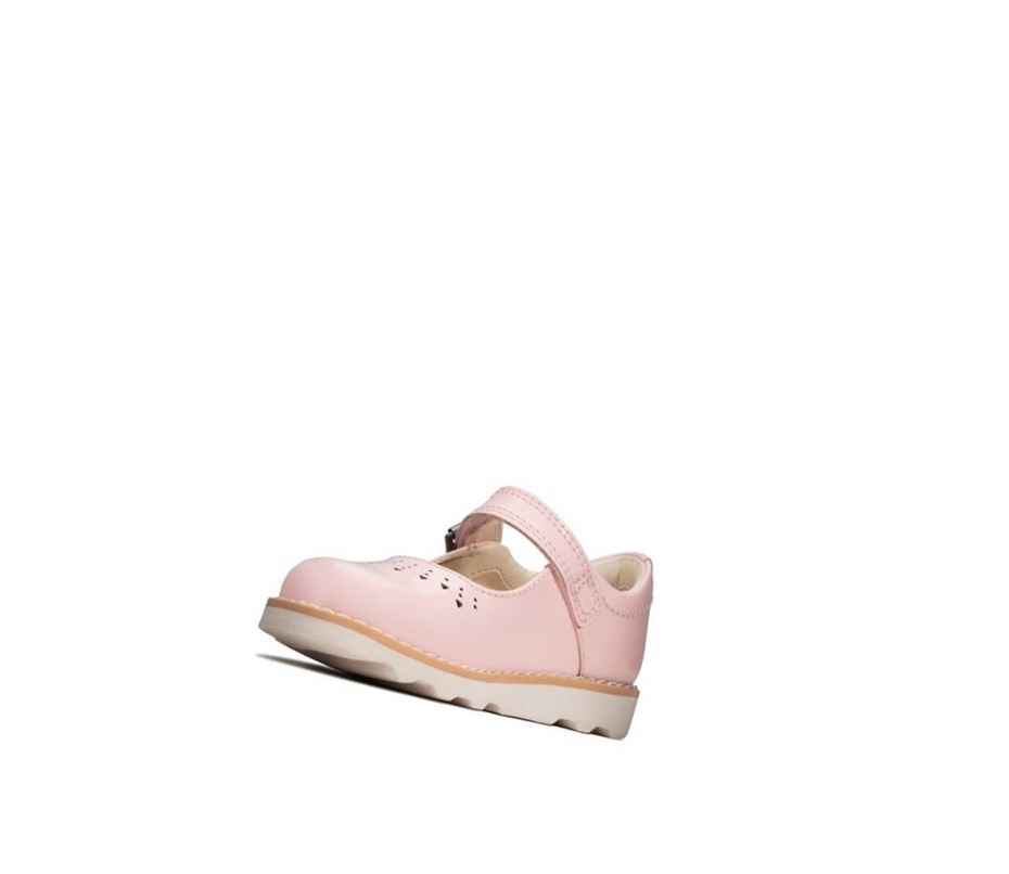 Fille Chaussures Mary Jane Clarks Crown Jump Vernis Cuir Rose - france FZS-40279454