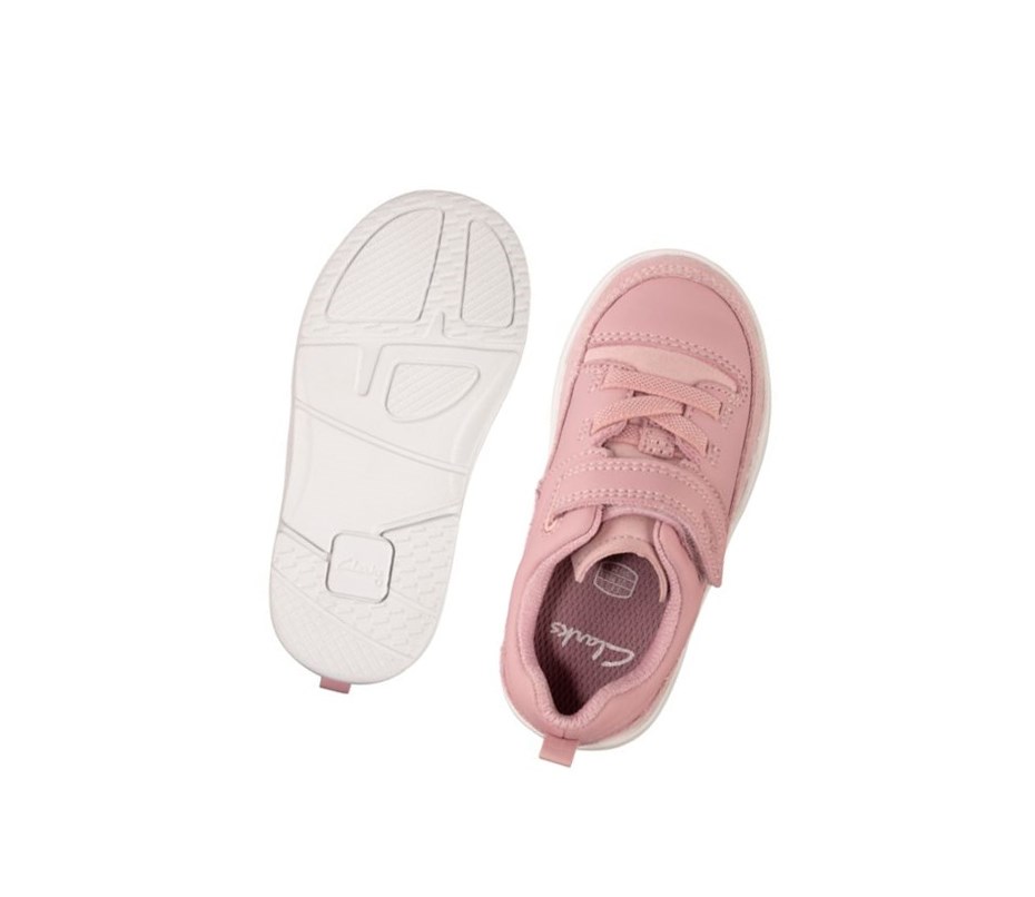 Fille Chaussures Cuir Clarks Tri Craft Cuir Rose - france IOL-87613495