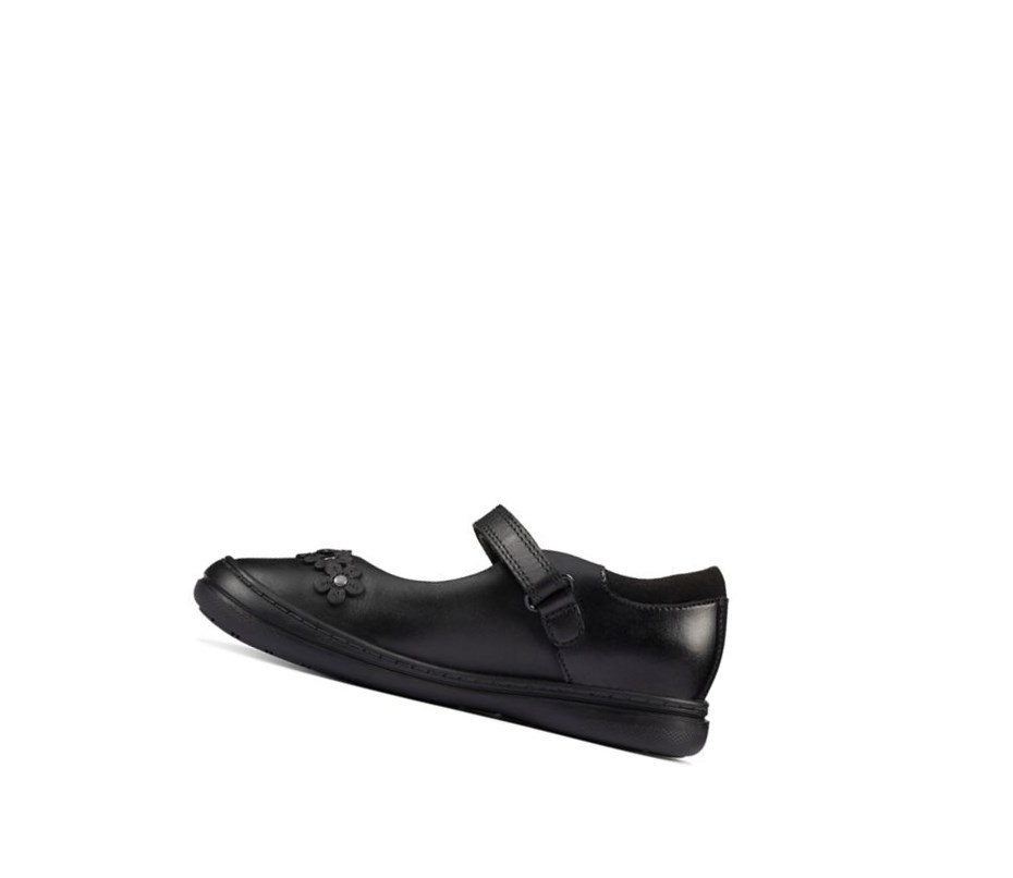 Fille Chaussures Mary Jane Clarks Scooter Jump Cuir Noir - france FDI-85818697