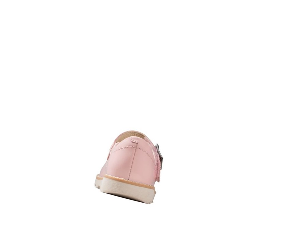 Fille Chaussures Mary Jane Clarks Crown Jump Vernis Cuir Rose - france FZS-40279454