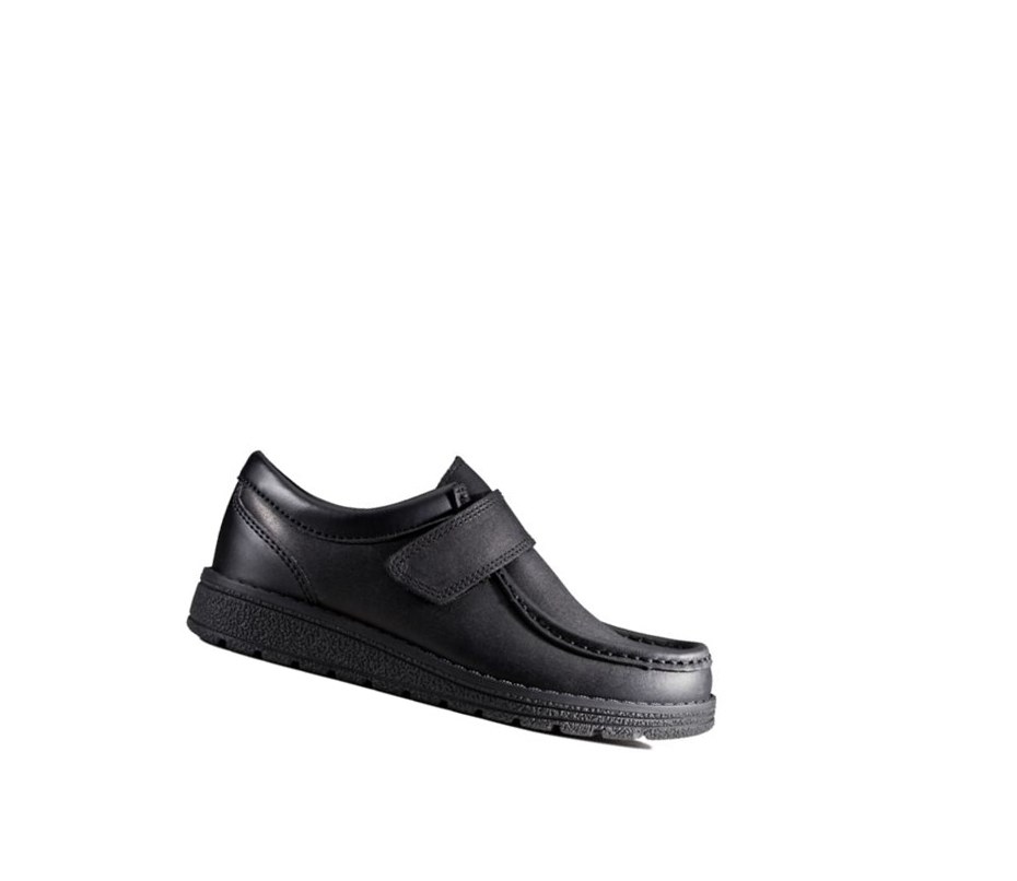 Fille Chaussures D'école Clarks Mendip Pure Cuir Noir - france LGL-70595815