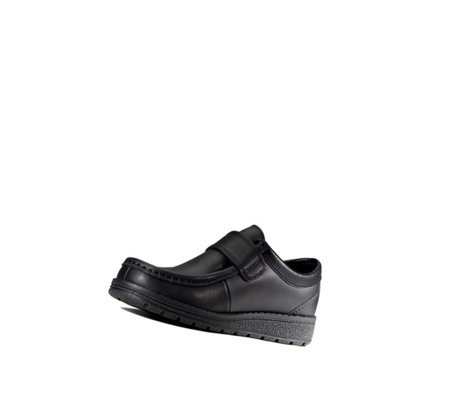 Fille Chaussures D'école Clarks Mendip Pure Cuir Noir - france LGL-70595815