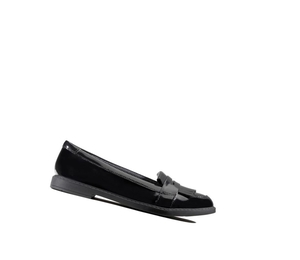 Fille Slip On & Loafers Clarks Scala Bright Vernis Cuir Noir - france CZA-24741549