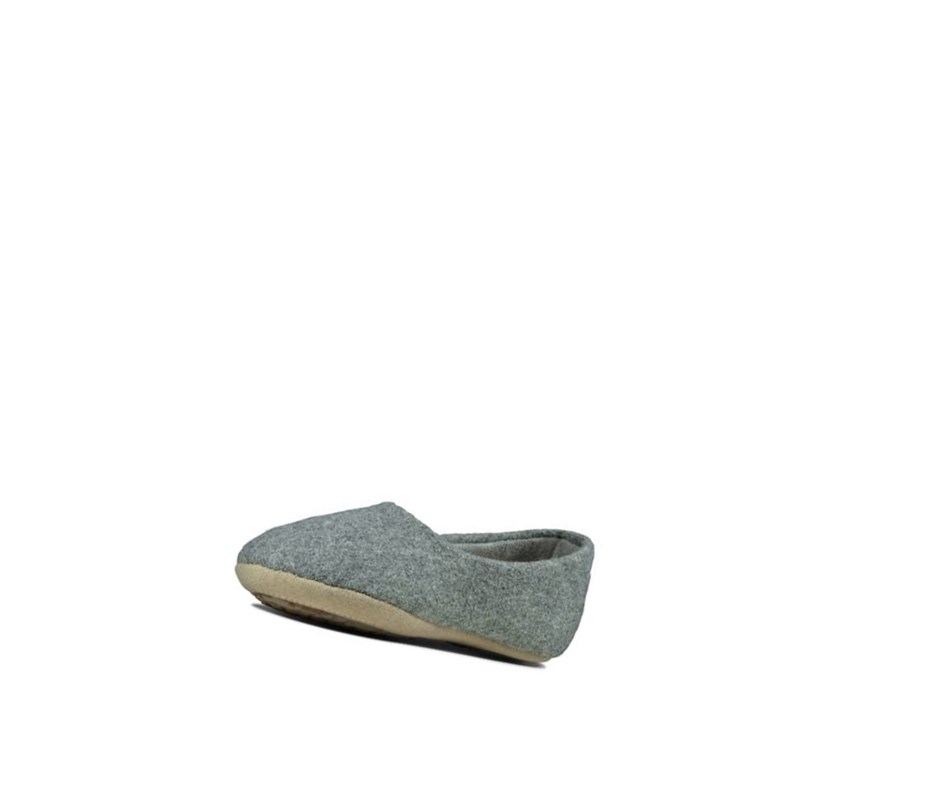 Fille Chaussons Clarks Cozily Soft Grise Clair - france CBG-74872736