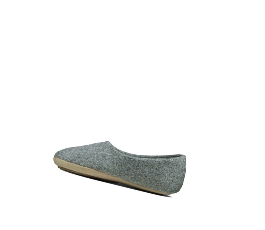 Fille Chaussons Clarks Cozily Soft Grise Clair - france CBG-74872736