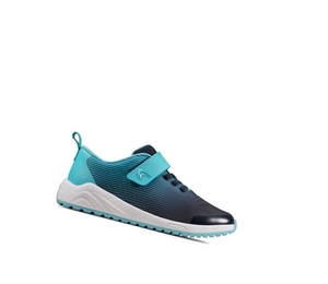 Fille Baskets Clarks Aeon Pace Cuir Bleu Marine - france YVC-57879043