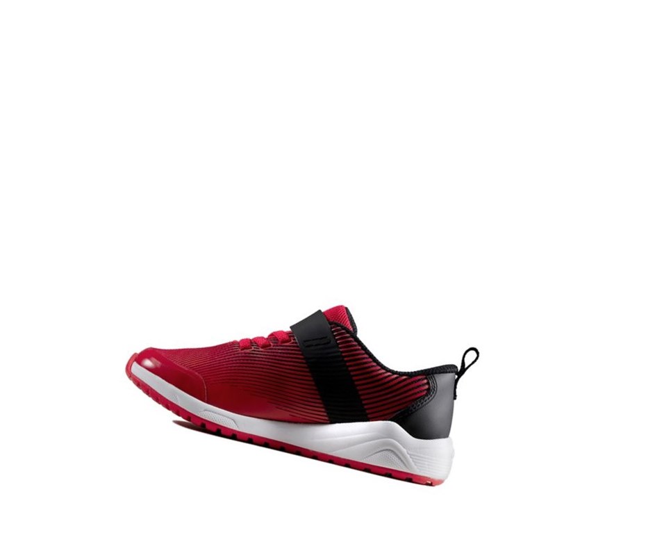 Fille Baskets Clarks Aeon Pace Cuir Rouge - france WME-06772762