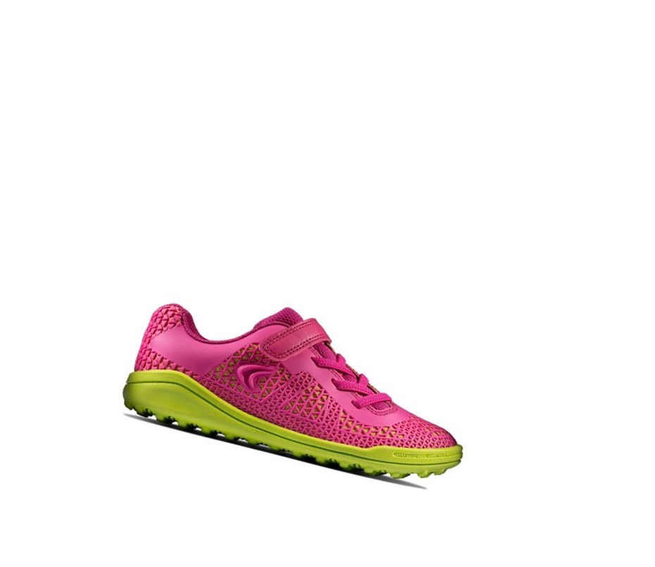 Fille Baskets Clarks Award Swift Rose Citron - france JHV-61834031