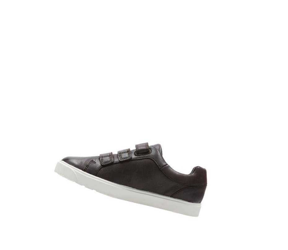 Fille Baskets Clarks City Oasis Lo Cuir Marron - france MZT-38149479