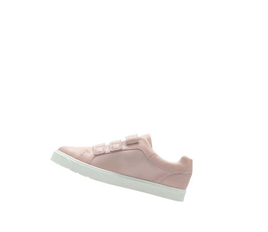 Fille Baskets Clarks City Oasis Lo Cuir Rose - france QLT-93183750