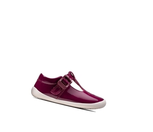 Fille Chaussures de Marche Clarks Roamer Star T-bar Bordeaux - france DXX-11594959