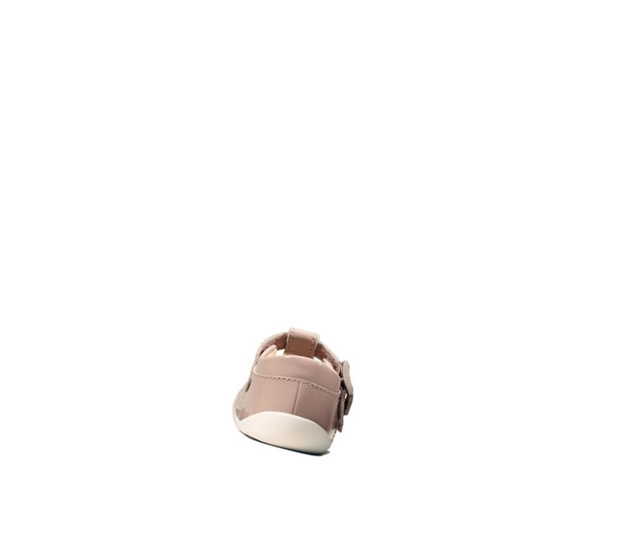 Fille Chaussures de Marche Clarks Roamer Star Vernis Rose - france YLH-28094325