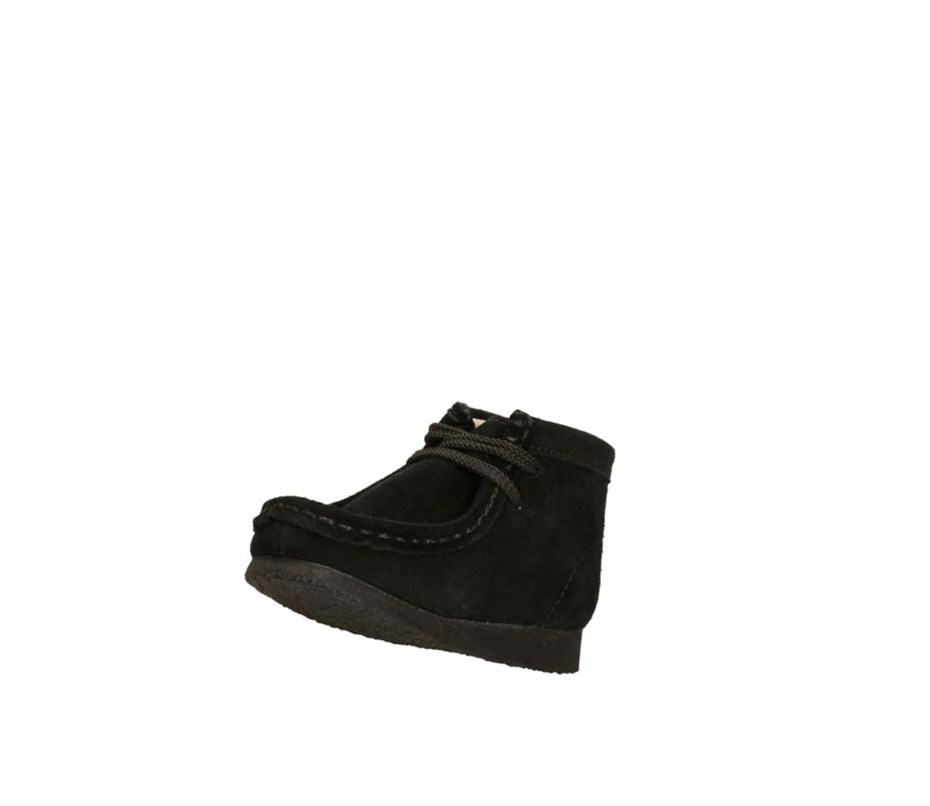 Fille Wallabee Clarks Originale Daim Noir - france ZAX-97824009