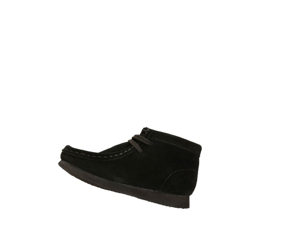 Fille Wallabee Clarks Originale Daim Noir - france ZAX-97824009