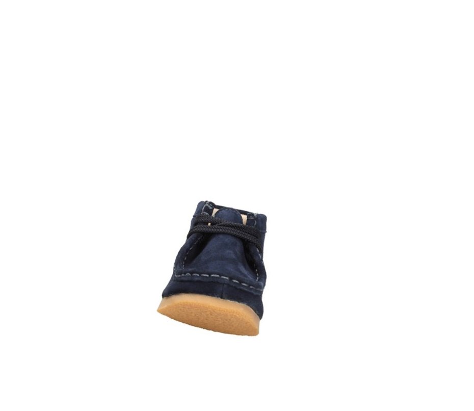 Fille Wallabee Clarks Originale Daim Bleu Marine - france NWC-99245135