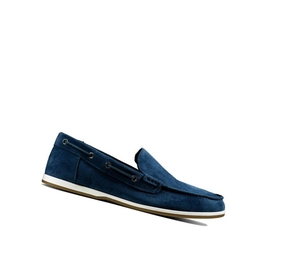 Homme Chaussures Bateau Clarks Morven Sun Daim Bleu Marine - france WSF-23363653