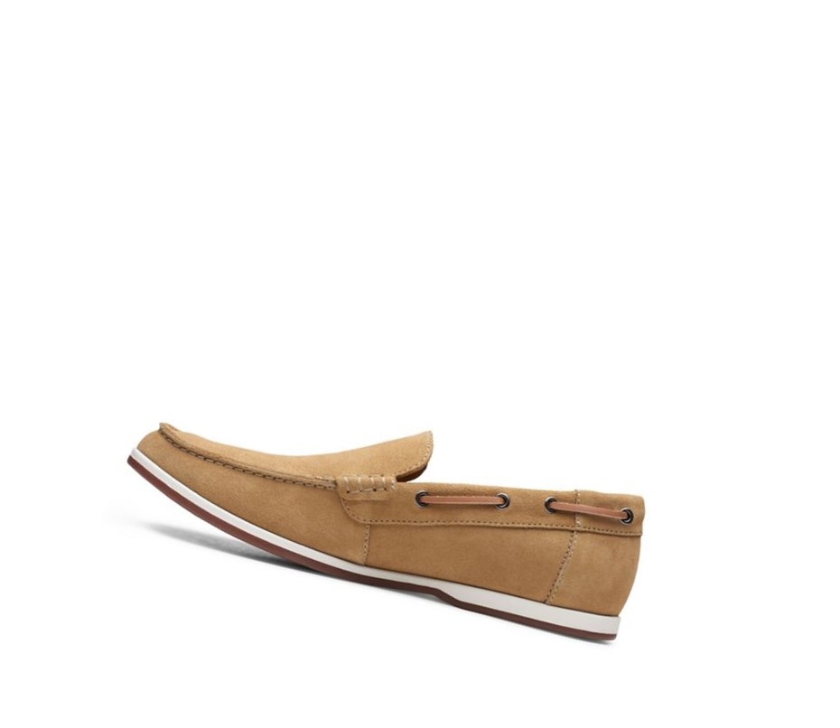 Homme Chaussures Bateau Clarks Morven Sun Daim Marron - france GVB-77903754