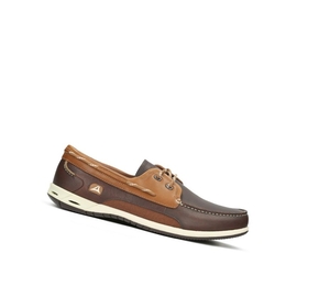 Homme Chaussures Bateau Clarks Orson Harbour Cuir Marron - france ZEI-40666716