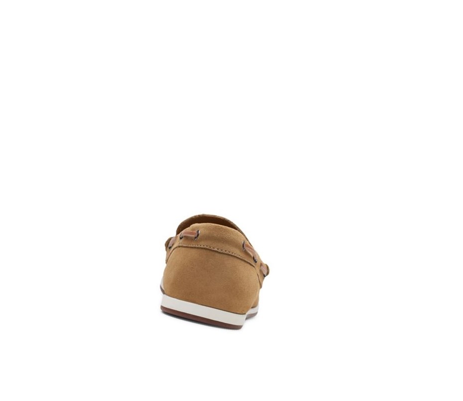 Homme Chaussures Bateau Clarks Morven Sun Daim Marron - france GVB-77903754