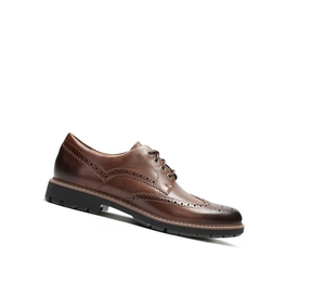 Homme Chaussures Brogue Clarks Batcombe Wing Cuir Marron Foncé - france VIZ-98944621