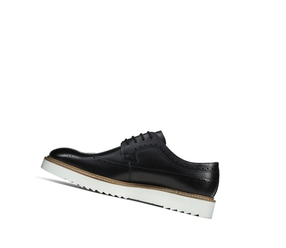 Homme Chaussures Brogue Clarks Ernest Limit Cuir Noir - france ZOR-44985039