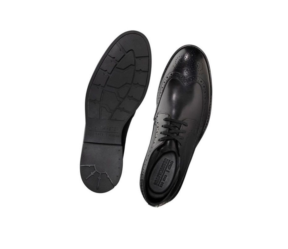 Homme Chaussures Brogue Clarks Ronnie Limit Cuir Noir - france KNO-58379867