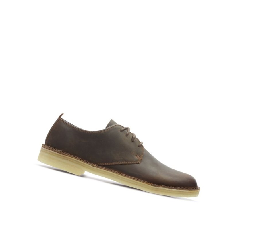 Homme Chaussures Casual Clarks London Desert Marron Foncé - france FTP-30794646