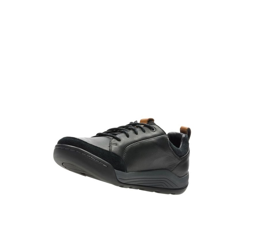 Homme Baskets Décontractées Clarks Ashcombe Bay Gore-tex Cuir Noir - france IAQ-57362988