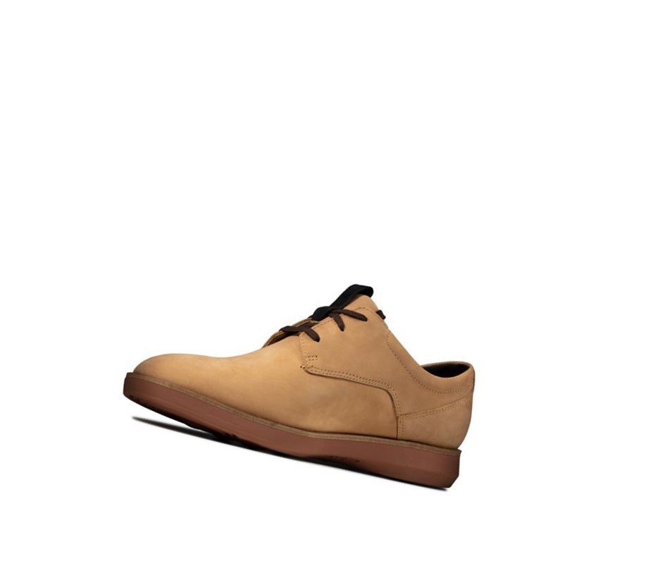 Homme Baskets Décontractées Clarks Banwell Dentelle Nubuck Marron Clair - france ESP-75849673