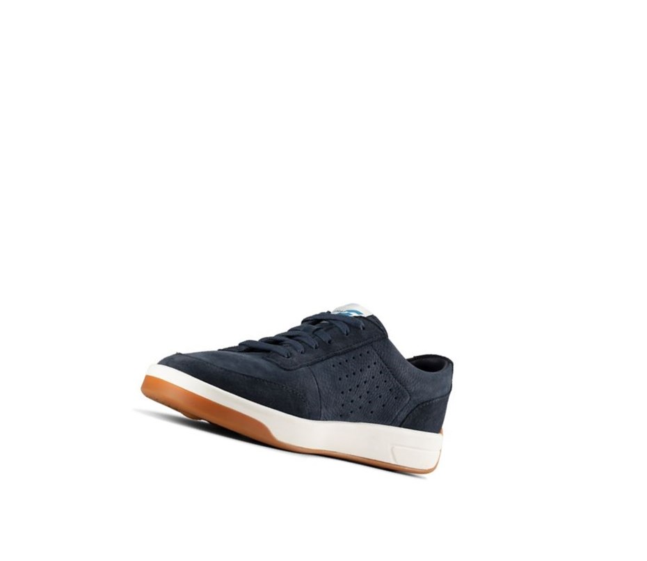 Homme Baskets Décontractées Clarks Hero Air Dentelle Bleu Marine - france TWX-63902299